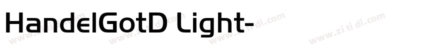 HandelGotD Light字体转换 HandelGotD Light字体转换